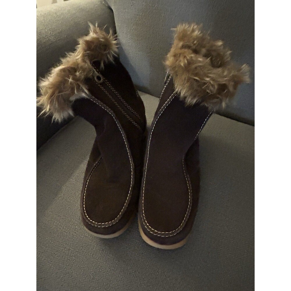 Sporto Brown Suede Winter Boots Size 7.5